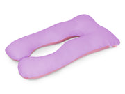 Pregnancy Maternity U-Shape Pillow - Pink + Purple
