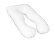 Crystal Velvet Pregnancy Maternity U-Shape Pillow - White