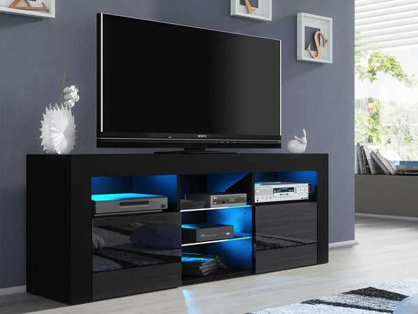 Atka 1.45m Entertainment Unit - Black