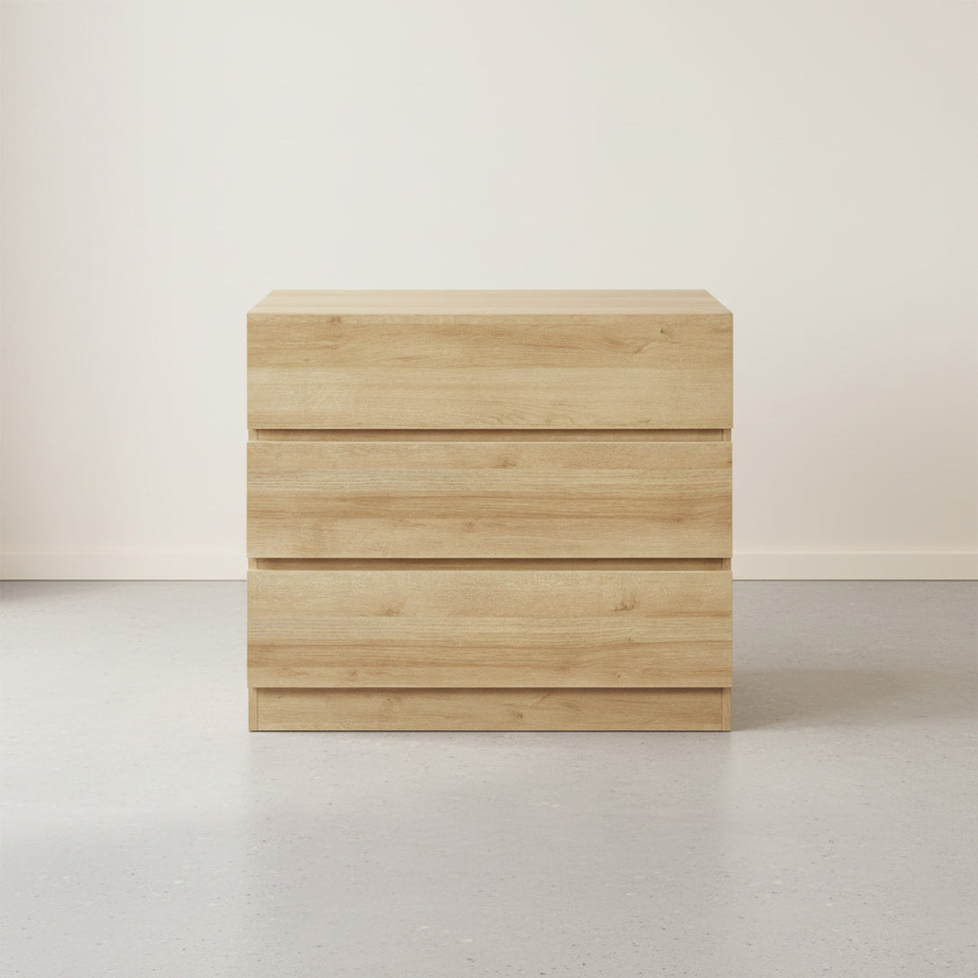 Harris 3 Drawers Tallboy - Oak