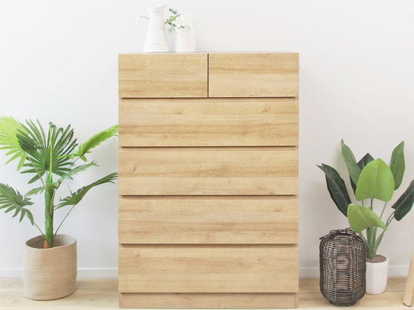 Harris 6 Drawers Tallboy - Oak