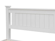 DAVRAZ Single Wooden Bed Frame - WHITE