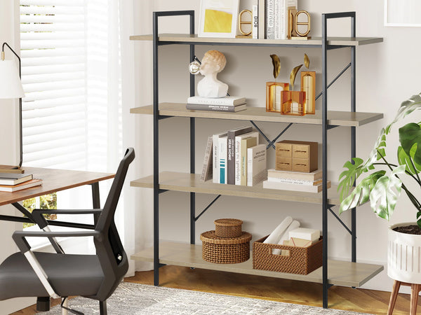 Bled 4 Tier Bookshelf - Oak