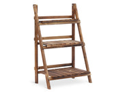 Balaton Ladder Planter Stand 60cm - Rustic Brown