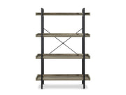 Rudolf 4 Tier Bookshelf - Oak