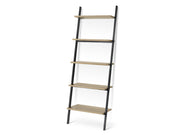 Tuz 5 Tier Wooden Ladder Bookshelf - Oak