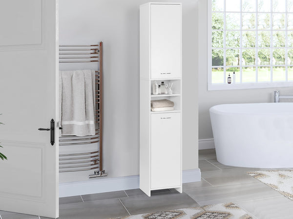 Orotu Bathroom Tower Cabinet Storage - White