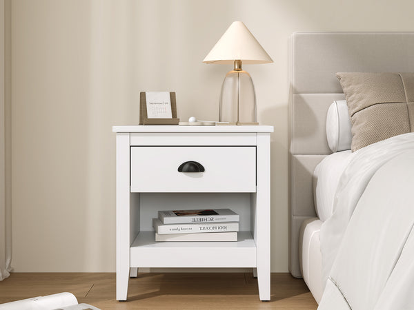 Congo Bedside Table - White