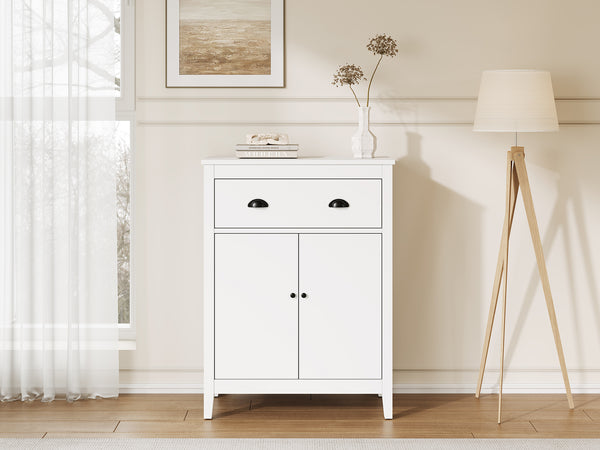 Congo Storage Cabinet with 2 Drawer - White
