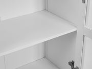 Congo Display Cabinet with 2 Drawers - White