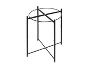 Jaylin Round Side Table Coffee Table with Storage - Black