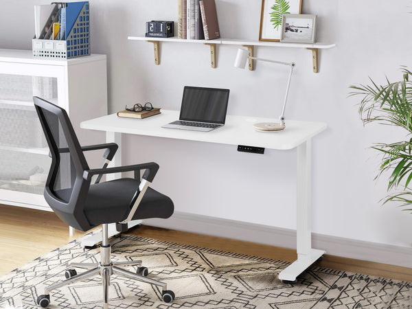 BENNIE 140CM Dual Motor Electric Standing Desk - WHITE