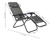 Outdoor Camping Chair Sun Lounger - Brown
