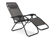 Outdoor Camping Chair Sun Lounger-Set Of Two - Brown
