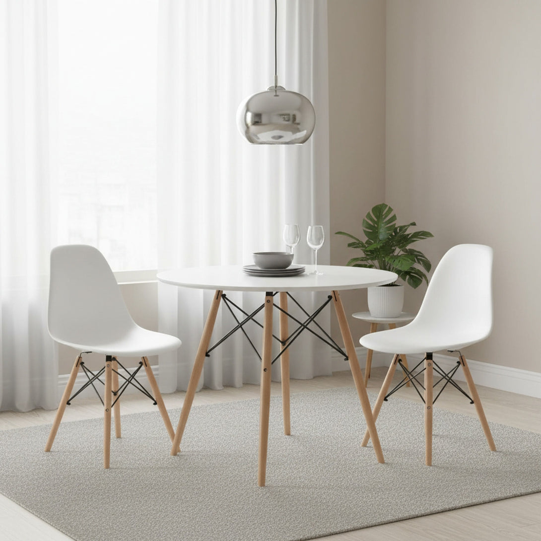 CENA 3 Piece Round Dining Set 