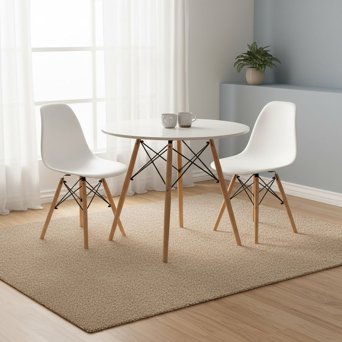 CENA 3 Piece Round Dining Set 