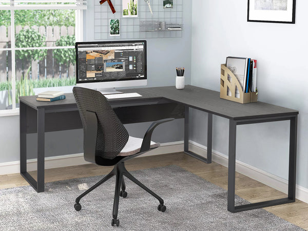 Nakia Computer Corner Desk - Black