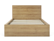 Harris Double Wooden Bed Frame with Storage - Oak