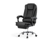 Dois Office Chair with Footrest - Black