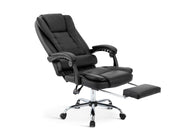 Dois Office Chair with Footrest - Black