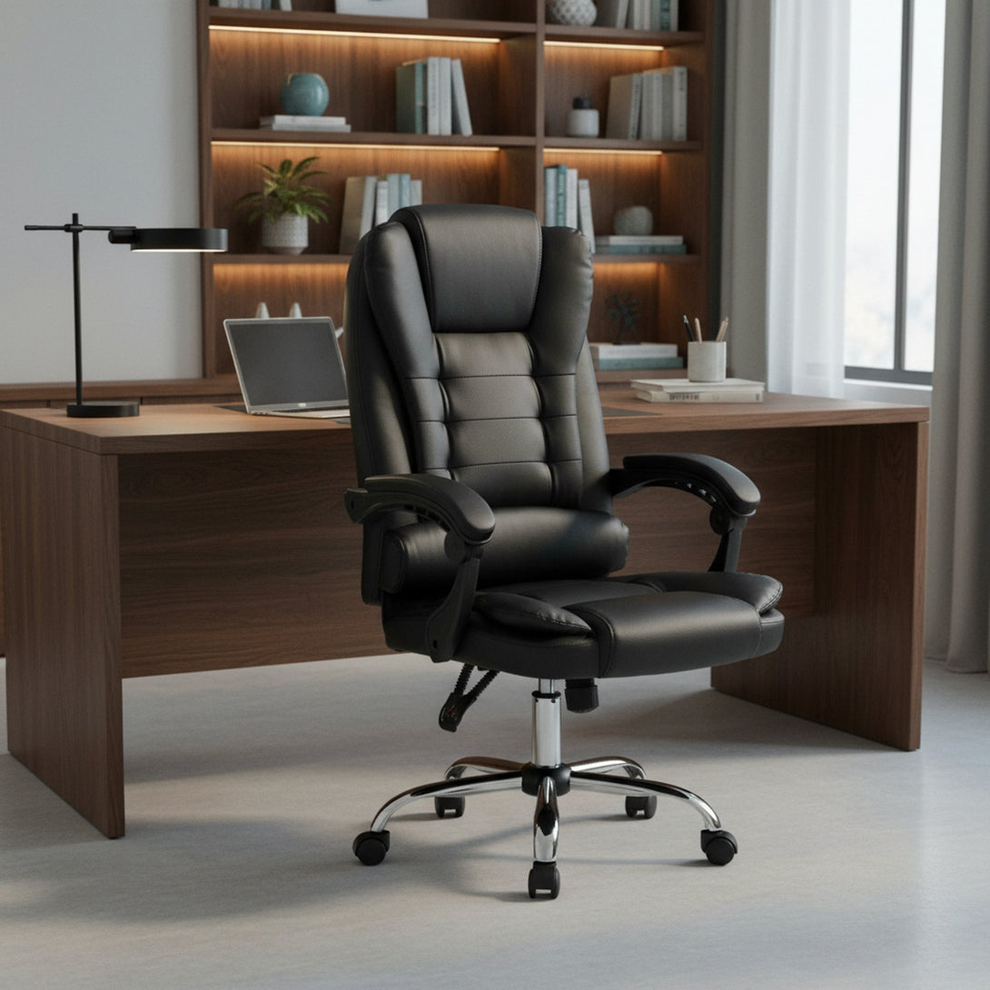 Carleen Massage Office Chair - Black