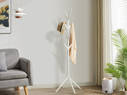 Wooden Clothes Rack Hanger - White