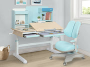 Hallie Kids Study Desk and Chair Set - Blue