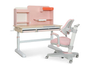 HALLIE Kids Study Desk and Chair Set - PINK