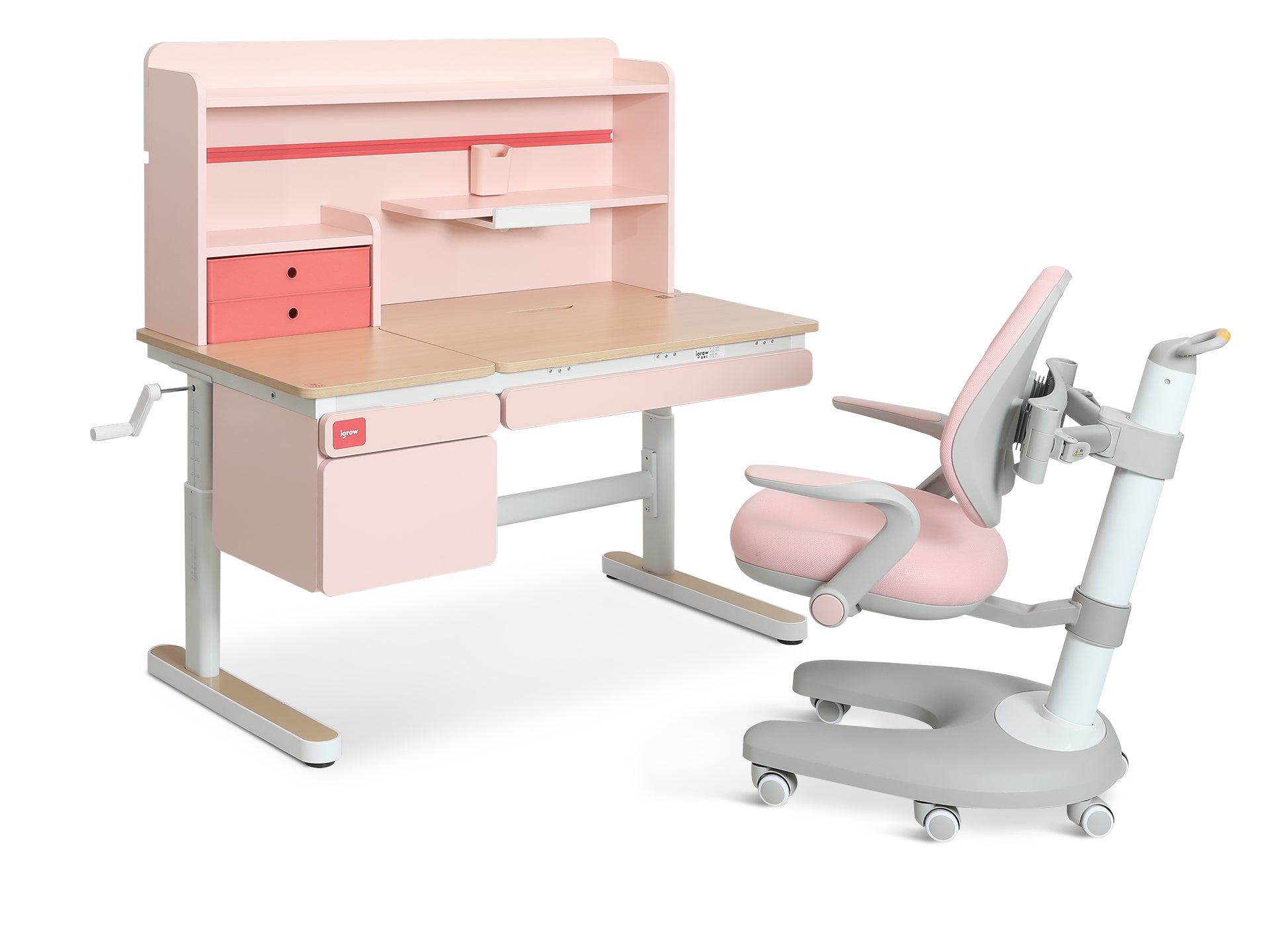 Robin Kids Study Desk and Chair Set - Pink