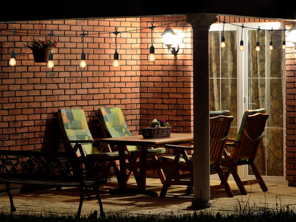 Straight Side 10 LED Festoon Lights String Lights 14m