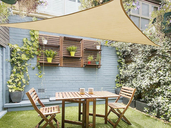 Toughout Kool Triangle Shade Sail 3.6m x 3.6m x 3.6m - Sand