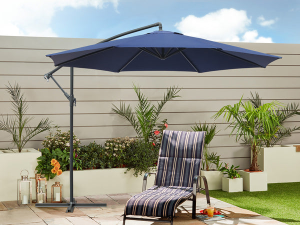 Toughout Kauri Outdoor Cantilever Umbrella 3m - Navy