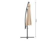 Toughout Puriri Outdoor Cantilever Umbrella 3m - Khaki