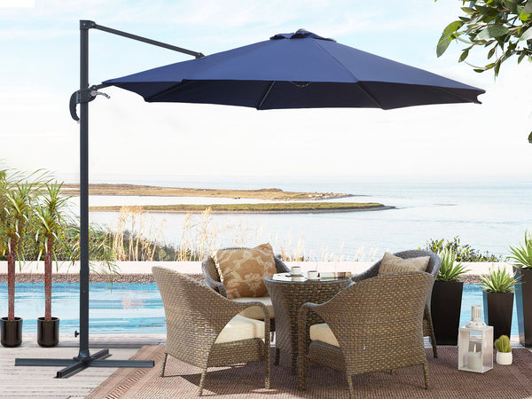 Toughout Totara Outdoor Cantilever Umbrella 3m - Navy