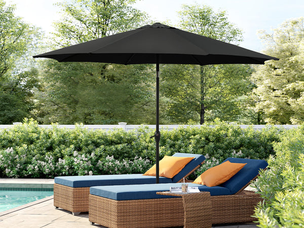 Toughout Rimu Outdoor Umbrella 2.7m - Black