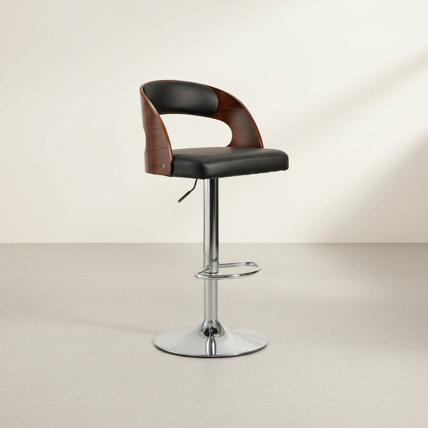 Holt Swivel Bar Stool - Black