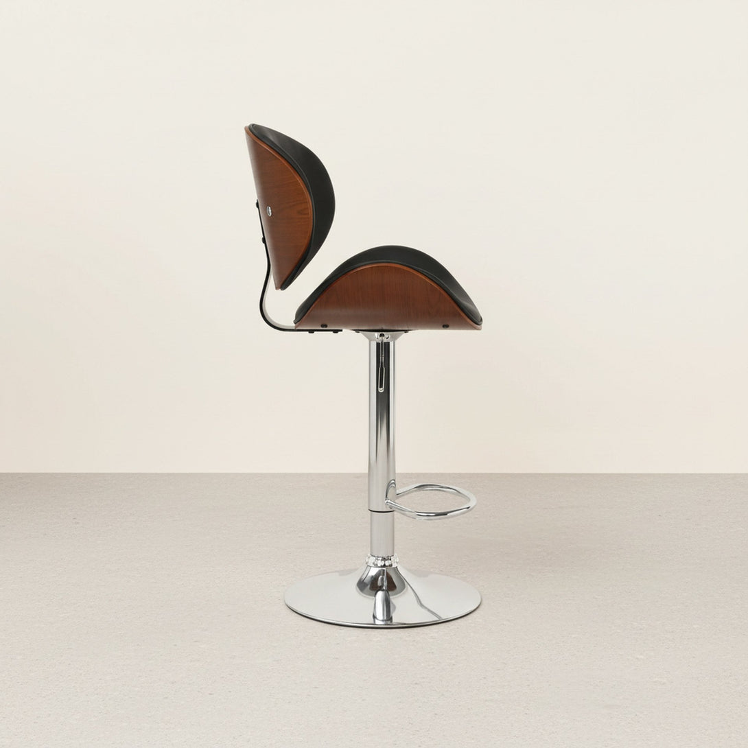 Foti Swivel Bar Stool - Black