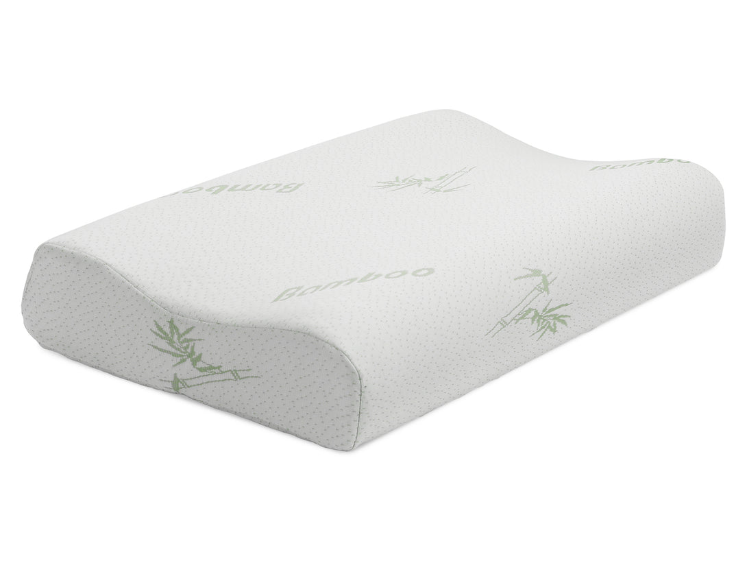 Memory Foam Pillow with Bamboo Cover - Set of 2 - XL