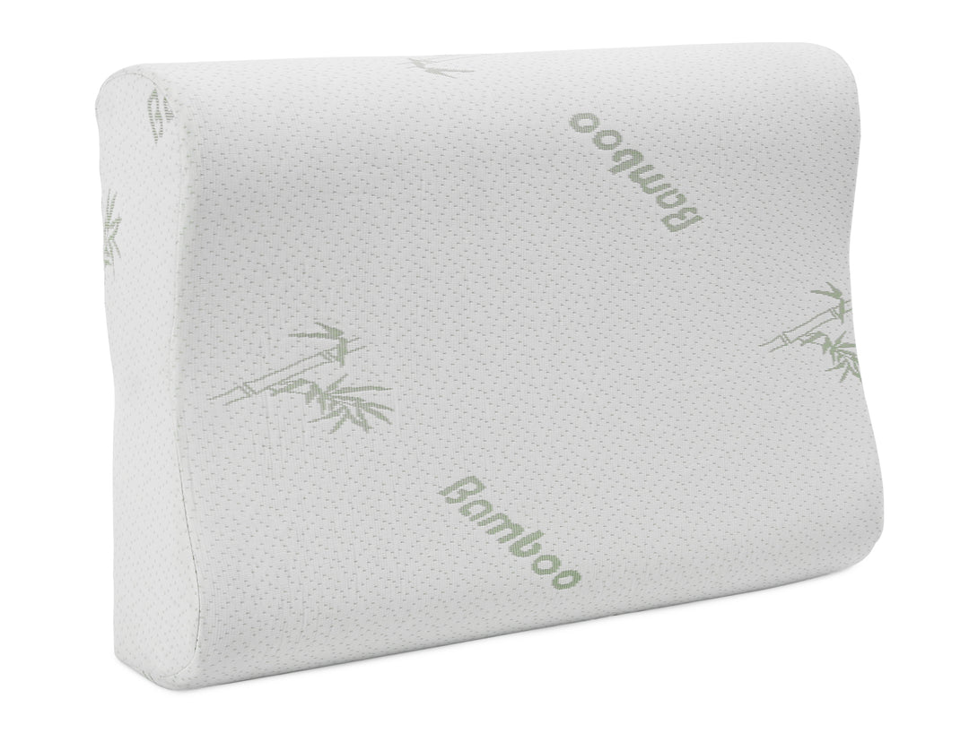 Memory Foam Pillow with Bamboo Cover - Set of 2 - XL