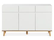 Hudson 1.35m Sideboard Buffet Table - White