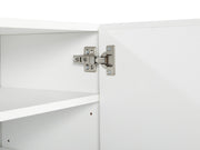 Hudson 3 Door Shoe Cabinet Storage Rack - White