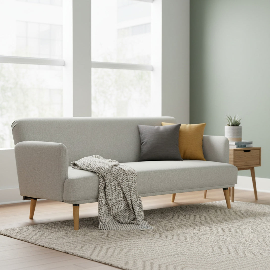 Silverton 3 Seater Sofa Bed - Light Grey