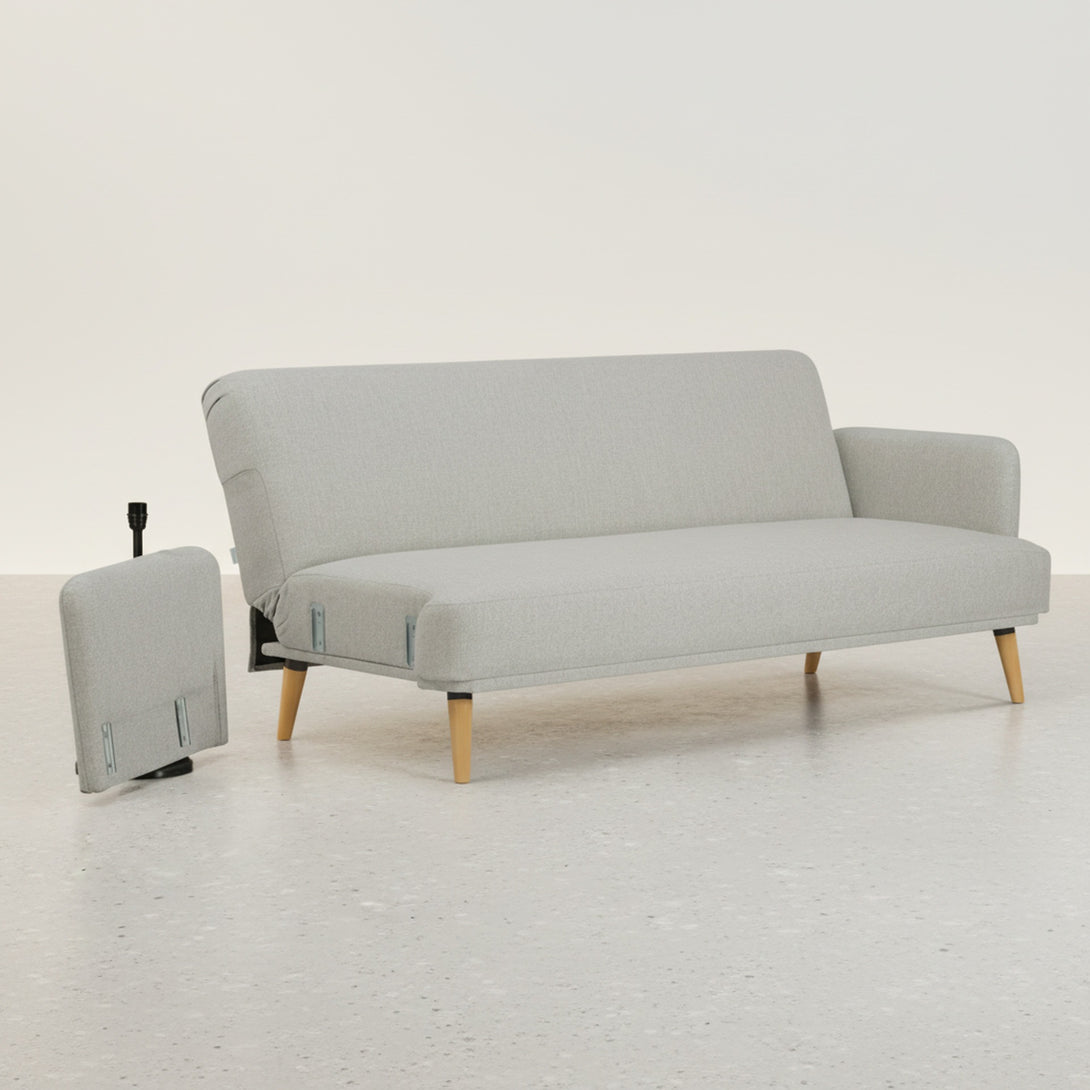 Silverton 3 Seater Sofa Bed - Light Grey