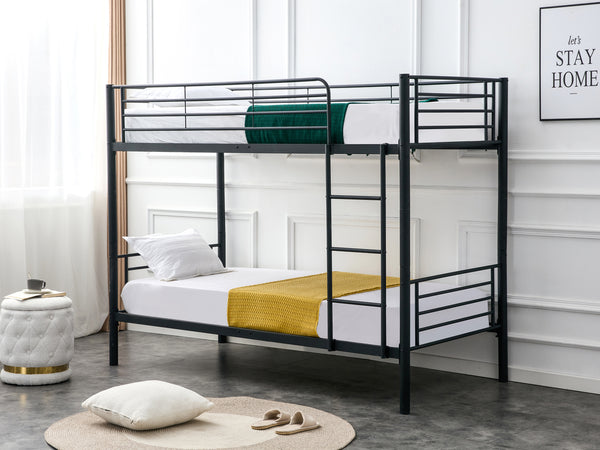 Owen Single Metal Bunk Bed Frame - Black