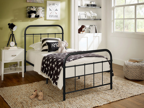 Taylor Single Metal Bed Frame - Black