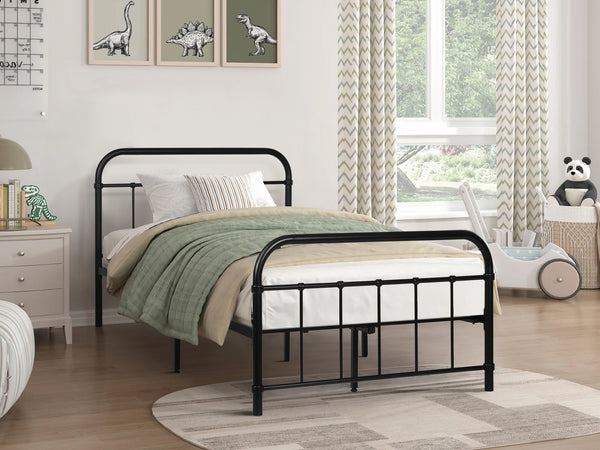 Taylor King Single Metal Bed Frame - Black