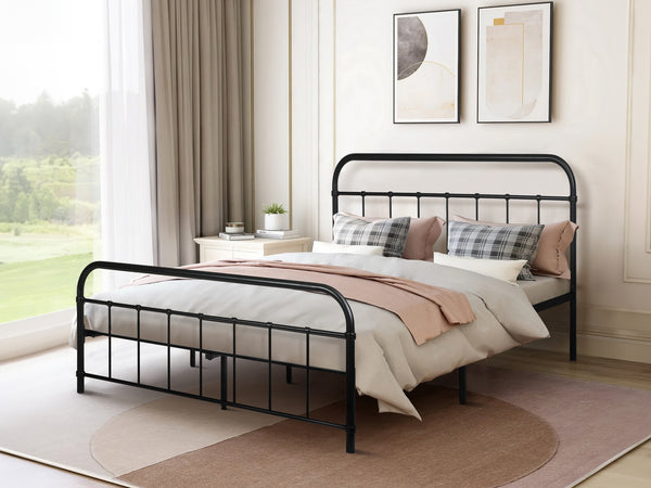 Taylor Queen Metal Bed Frame - Black