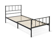 Keira Single Metal Bed Frame - Black