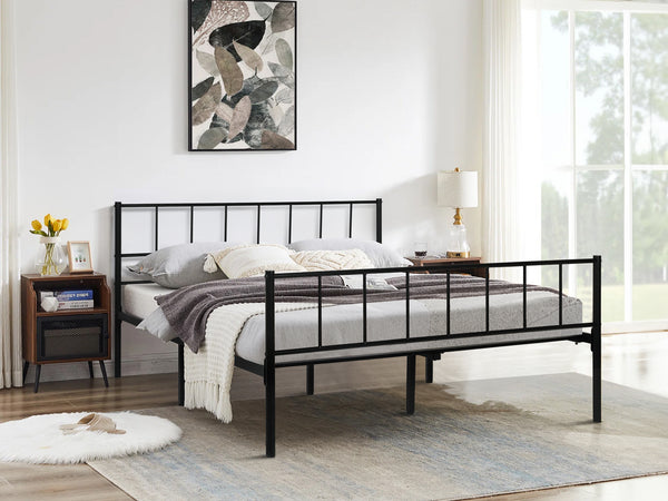 Keira Queen Metal Bed Frame - Black