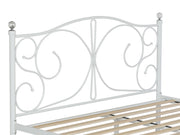 Manaia Queen Metal Bed Frame - White